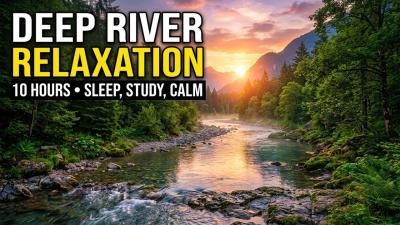 Soothing Forest Ambience with Flowing Water Sounds for Sleep Meditation Stress Relief and Calm Focus