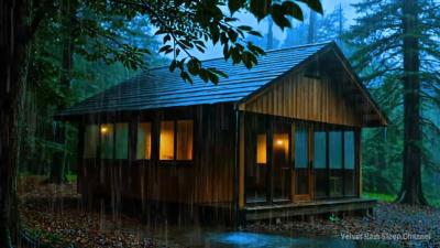 Soothing Rain Sounds for Deep Sleep  Heavy Rain Ambience No Thunder Relaxing Sleep