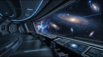Space Observation Deck Ambience  Brown Noise Sleep  10 Hours  No Talking