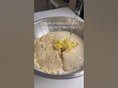 TAP HERE for lemon oats recipe mealprep mealplanning plantbased veganrecipes veganuary food
