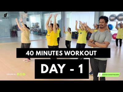 Workout Video Day 1  Zumba Fitness With Unique Beats  Vivek Sir