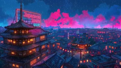 90s Midnight Rain Chillhop Study Sessions  Cozy Sleep Tones Lofi Rain Playlist