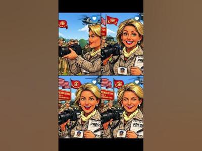 Amy Forsythe turns ai caricature social media trend into a video. But what is this really about