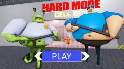 BARRYS PRISON RUN ALIEN MODE hard mode roblox Gameplay Walkthrough No Death 4K