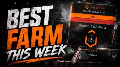 BEST Escalation Mission to Farm THIS WEEK  The Division 2
