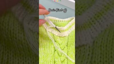 Bindoff Basic Knit Stitches for sweater knitting