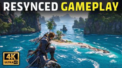 BLACK FLAG RESYNCED Gameplay New Parkour Stealth  Combat