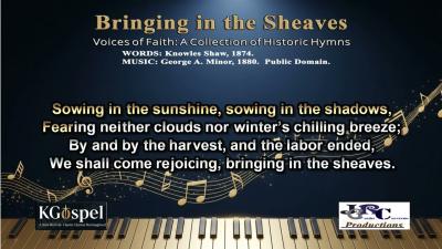 Bringing in the Sheaves  Karaoke in English Sing Along  Lyrics