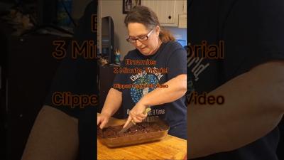 Brownie Tutorial in Less Than 3 Minutes Short Baking Brownies EasyRecipe