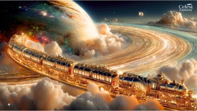 Celestial Railways  Relaxing Fantasy Music Across Infinite Galaxies