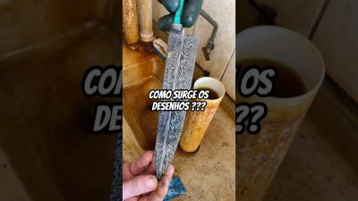 Como surge o aço damasco handmade cutelaria bladesmith tutorial damascussteel