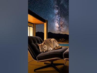Cozy Desert Ambience  Modern Luxury Lounge  Sleeping Quokka Happiest Animal  4K Sleep Music