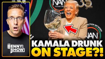 CRINGE Drunk Kamala Harris Just Did A Trump Impression LIVE On Stage  Crowd Gasps...