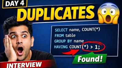 Day 4  Find Duplicates Records Easily  Most Asked SQL Interview Question 