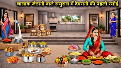 चलक जठन वल ससरल म दवरन क पहल रसईDevranis first kitchen in her inlaws house with