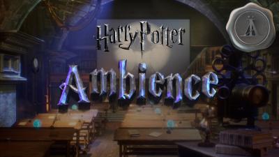 Hogwarts Classroom Ambience  Harry Potter Defense Against the Dark Arts ASMR  Music for Focus