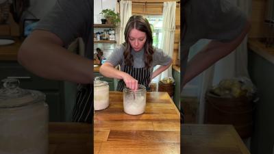 How to feed your sourdough starter without being precise recipe sourdoughstarter baking