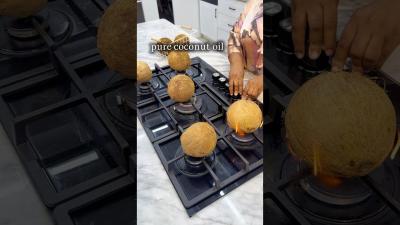 HOW TO MAKE NATURAL COCONUT OIL FROM SCRATCH 