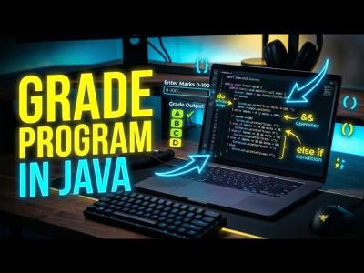 Java Grade Program Tutorial do while loop  else if   operator  Beginner Java Project