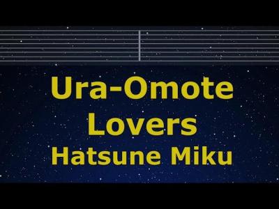 Karaoke UraOmote Lovers  Hatsune Miku No Guide Melody Instrumental Lyric Romanized