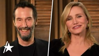 Keanu Reeves  Cameron Diaz React To REUNITING For 1st Movie In 30 Years