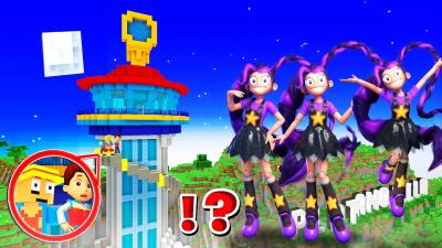 LILY LOVEBRAIDS GIGANTES ATACAN LA TORRE DE PAW PATROL EN MINECRAFT 