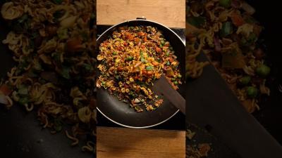 Maggi Bhel  ASMR RECIPES  shorts food cooking recipe streetfood