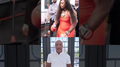 Mike Tyson Reacts to Claressa Shields LEAKED Training Shes Dangerous