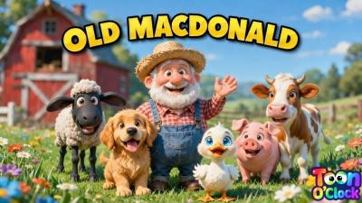 Old MacDonald Had a Farm  Fun Kids Song  Sing Along Nursery Rhymes for Children