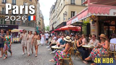 Paris Walk_ Lively Weekend in the City Center 4K HDR  2026 Virtual Tour