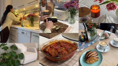 Peaceful Weekend at Home in Sweden Cleaning  cooking Routine in my home Silent vlog Spring 
