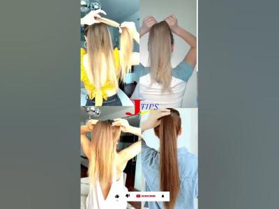 Perfect Barbie ponytail hairstyle tutorial hairstyles longhair viral cutehairstyle trending
