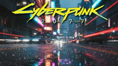 POV Walking Night City Japantown in the Rain  Cyberpunk 2077 Ambience