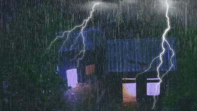 Rain Sounds For Sleeping  99 Instantly Fall Asleep With Rain Sound outside the window At Night