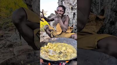 Real Tribal Africa  An Elders Simple Cooking Life.villagelife cooking