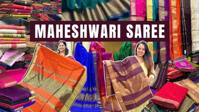 महशवर Saree Ka Khazana  Handloom MAHESHWARI SAREE  Maheshwari Silk  Cotton Silk Saree saree