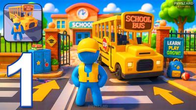 School Driver  Gameplay Walkthrough Part 1  School Bus City Driver iOS Android