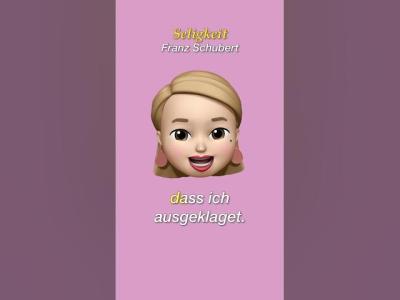 Seligkeit  Franz Schubert  Vocal practice in E Major soprano pianoaccompaniment schubert
