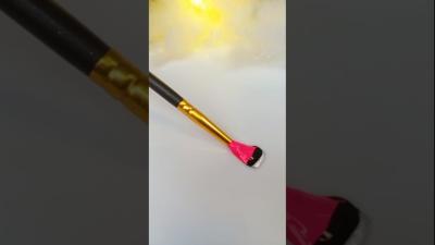 Silver Pink Black One Stroke Art Relaxing  Satisfying Pain youtubeshorts shortsfeed art colors