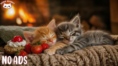 Soothing Music for Cats Warm Ambient Sounds for Stress Relief Relaxation  Peaceful Sleep