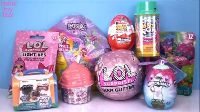 Surprises LOL GLAM Glitter NUM NOMS Pikmi POPS Puppy Dog PALS KINDER TOYS Surprise Unboxing