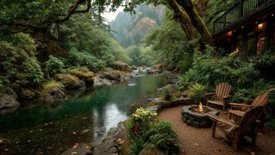 The Most Addictive Spring Riverside Campfire  Nature birds Ambience