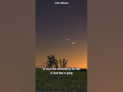 Venus and Jupiter will get closer together in May 2026 shorts