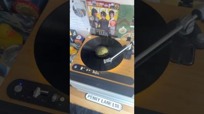 While my guitar gently weeps by the Beatles on record player shorts music vinyl thebeatles cool