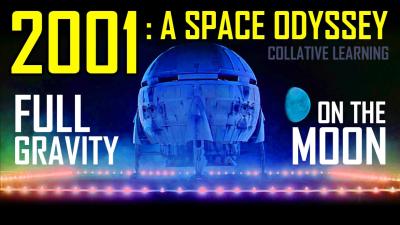 2001 A Space Odyssey  full gravity on the moon. Film analysis. Rob Ager. Collative Learning.