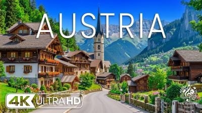 Austria 4K Ultra HD  Stunning Alpine Footage Scenic Relaxation Film with Calming Music