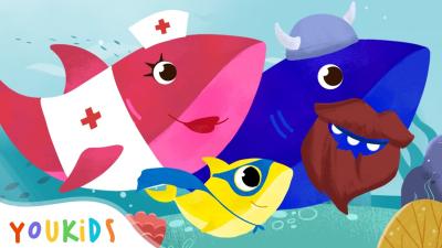  Baby Shark Costume Change Song Dress Up  Transform  YouKids