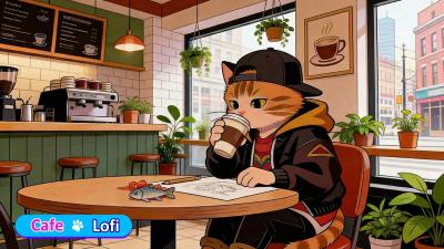 Cozy NYC Café  Chillhop Lofi for Focus  Creativity