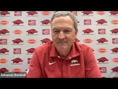 Dave Van Horn press conference Previewing Arkansas baseball at NCAA Lawrence Regional
