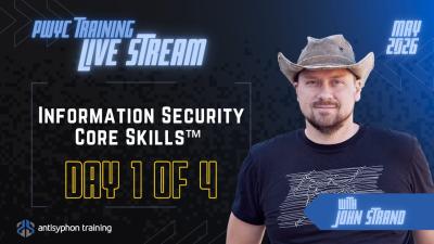DAY 1  Information Security Core Skills w John Strand